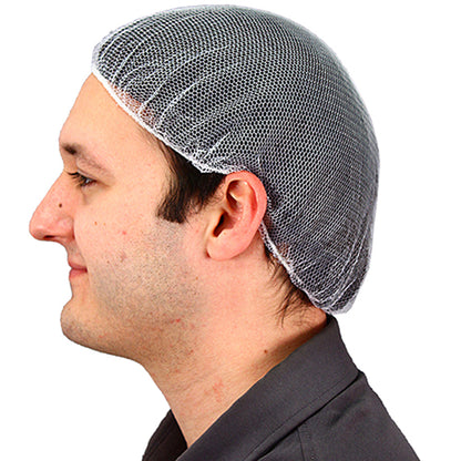 Safety Zone® ProGuard® Polyester Mesh Hairnets, 24", 100/Bag, 10 Bags/Case, White (SZNMC-24-1000W)