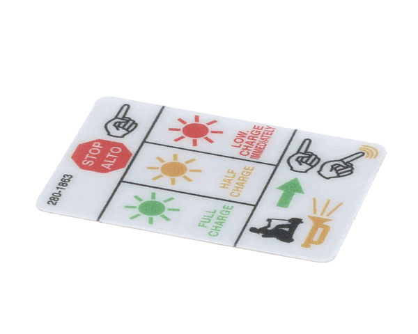 Mart Cart 280-1863 Decal: Rocker Swt, 3G Intelli, Eng/Span (MCT280-1863)