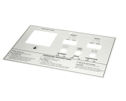 Middleby 39464 Label,Control Face Ps570/555 (MD39464)