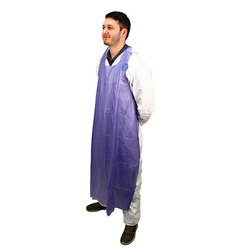 Safety Zone® ProGuard® Vinyl Die Cut Aprons, Blue, 35"x48", 6 Mil, 12/Bag, 6 Bags/Case (SZNME6B-48)