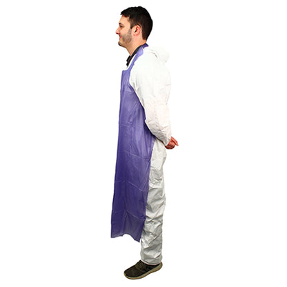 Safety Zone® ProGuard® Vinyl Die Cut Aprons, Blue, 35"x48", 6 Mil, 12/Bag, 6 Bags/Case (SZNME6B-48)
