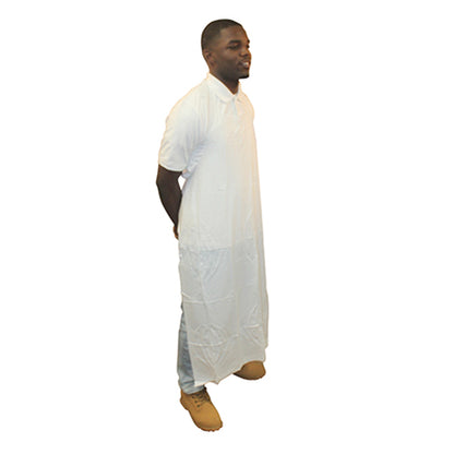 Safety Zone® ProGuard® Vinyl Die Cut Aprons, White, 35"x50", 6 Mil, 12/Bag, 6 Bags/Case (SZNME6W-50)