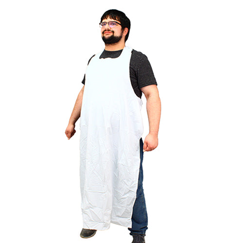 Safety Zone® ProGuard® Vinyl Die Cut Aprons, White, 35"x48", 8 Mil, 12/Bag, 6 Bags/Case (SZNME8W-48)