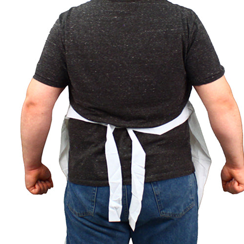 Safety Zone® ProGuard® Vinyl Die Cut Aprons, White, 35"x48", 8 Mil, 12/Bag, 6 Bags/Case (SZNME8W-48)