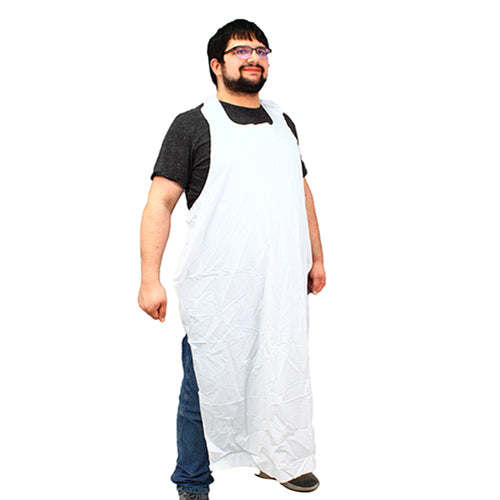 Safety Zone® ProGuard® Vinyl Die Cut Aprons, White, 35"x48", 8 Mil, 12/Bag, 6 Bags/Case (SZNME8W-48)