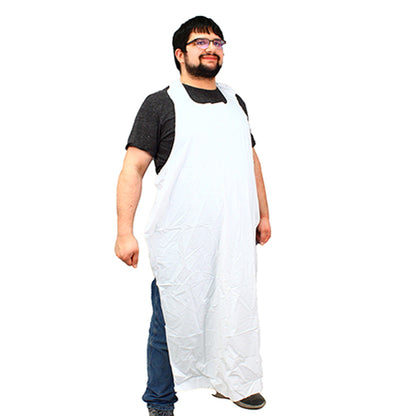 Safety Zone® ProGuard® Vinyl Die Cut Aprons, White, 35"x48", 8 Mil, 12/Bag, 6 Bags/Case (SZNME8W-48)