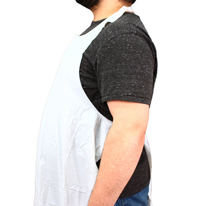 Safety Zone® ProGuard® Vinyl Die Cut Aprons, White, 35"x48", 8 Mil, 12/Bag, 6 Bags/Case (SZNME8W-48)