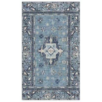 Arkwright Home® Evermore Gel Backed Rug, 60x84, Blue Medallion (MED-6084-BL)