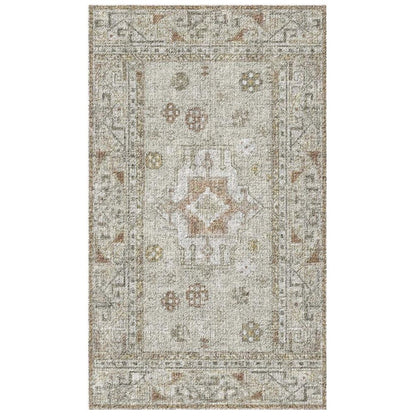 Arkwright Home® Evermore Gel Backed Rug, 60x84, Natural Medallion (MED-6084-NA)