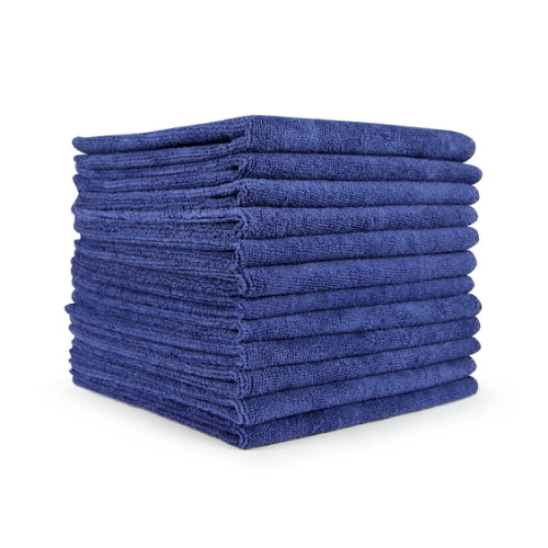Hospeco® Microfiber Cloth 16x16 260 GSM Half-Fold Royal Blue, Pack of 12 (HOSMFC2601616RB)