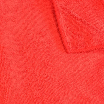 Hospeco® Microfiber Cloth 16x16 260 GSM Half-Fold Red, Pack of 12 (HOSMFC2601616RD)