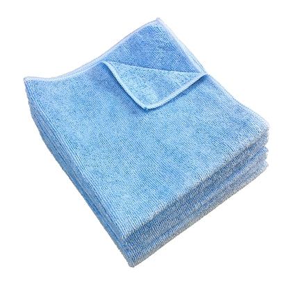 Hospeco® Microfiber Cloth 12x12 300 GSM Half-Fold Blue, Pack of 12 (HOSMFC3001212BL)