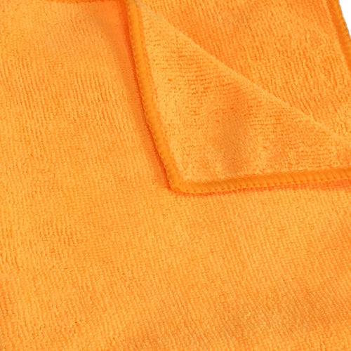 Hospeco® Microfiber Cloth 16x16 300 GSM Half-Fold Orange, Pack of 12 (HOSMFC3001616OR)