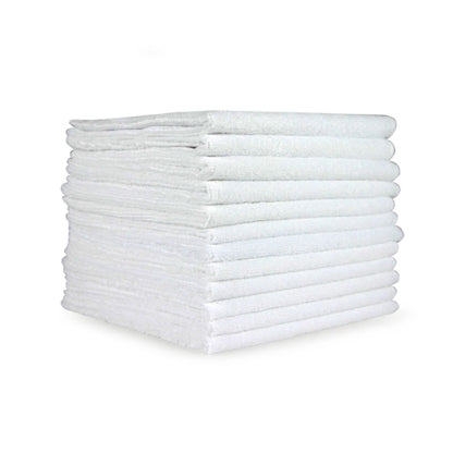 Hospeco® Microfiber Cloth 16x16 300 GSM Half-Fold White, Pack of 12 (HOSMFC3001616WH)