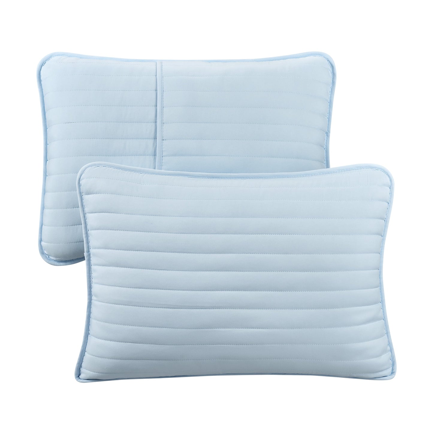 Arkwright Home® Host & Home Brushed Microfiber Quilt Set, King, Light Blue, 4/Case (MFQT-KSET-LB)