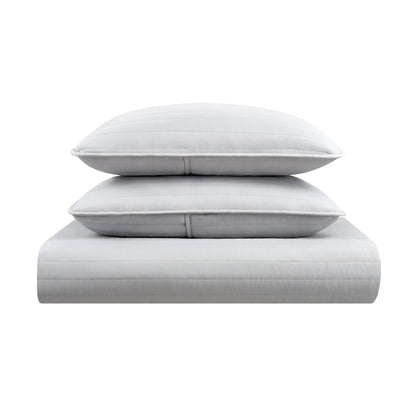 Arkwright Home® Host & Home Brushed Microfiber Quilt Set, Queen, Light Gray, 4/Case (MFQT-FQSET-LG)