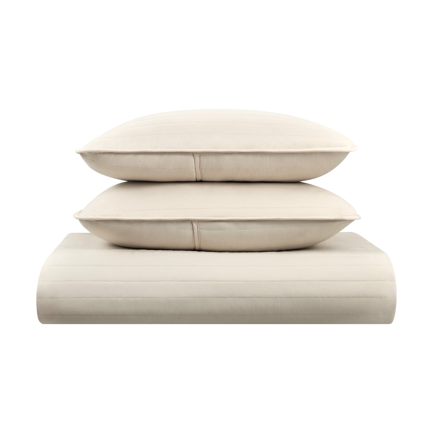 Arkwright Home® Host & Home Brushed Microfiber Quilt Set, King, Taupe, 4/Case (MFQT-KSET-TP)