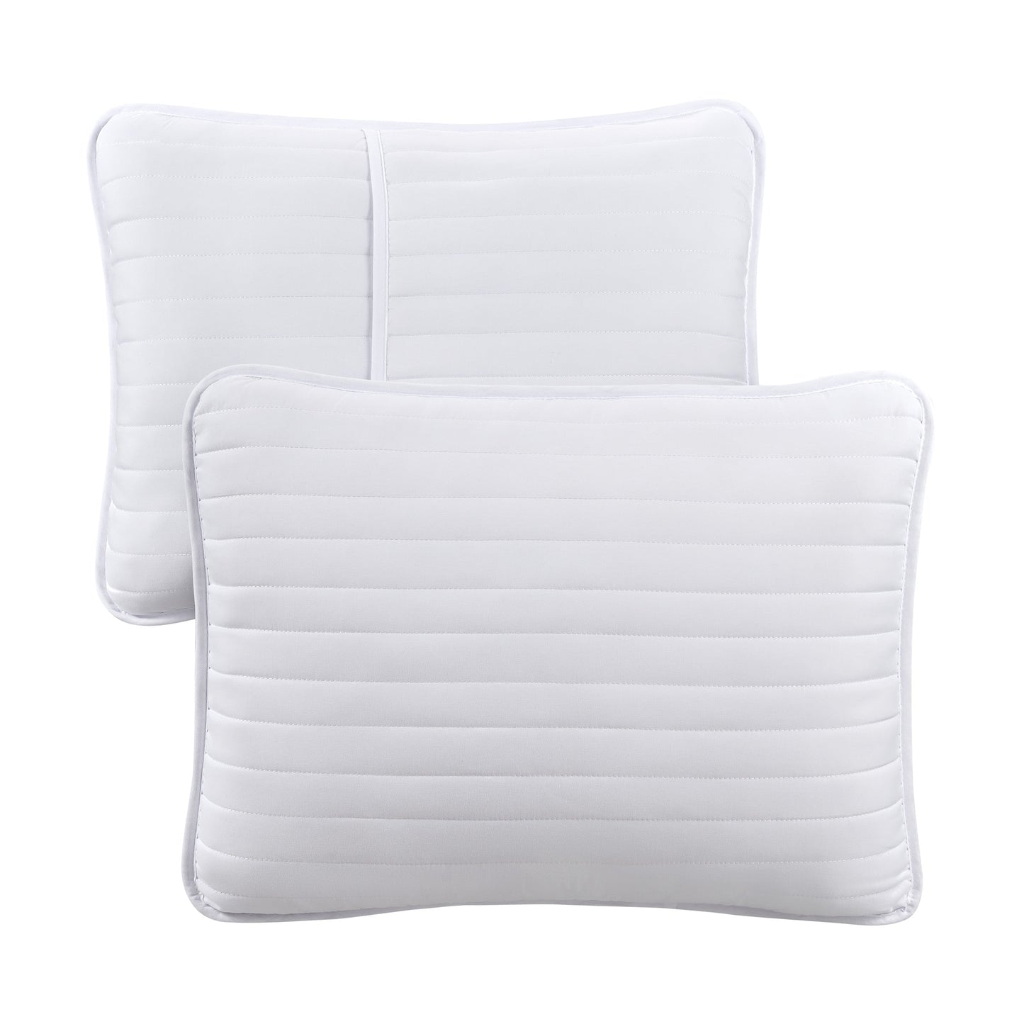 Arkwright Home® Host & Home Brushed Microfiber Quilt Set, Twin, White, 4/Case (MFQT-TWSET-WH)