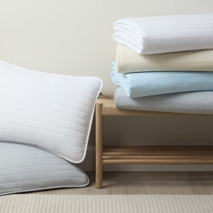 Arkwright Home® Host & Home Brushed Microfiber Quilt Set, King, White, 4/Case (MFQT-KSET-WH)