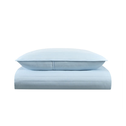 Arkwright Home® Host & Home Brushed Microfiber Quilt Set, Twin, Light Blue, 4/Case (MFQT-TWSET-LB)