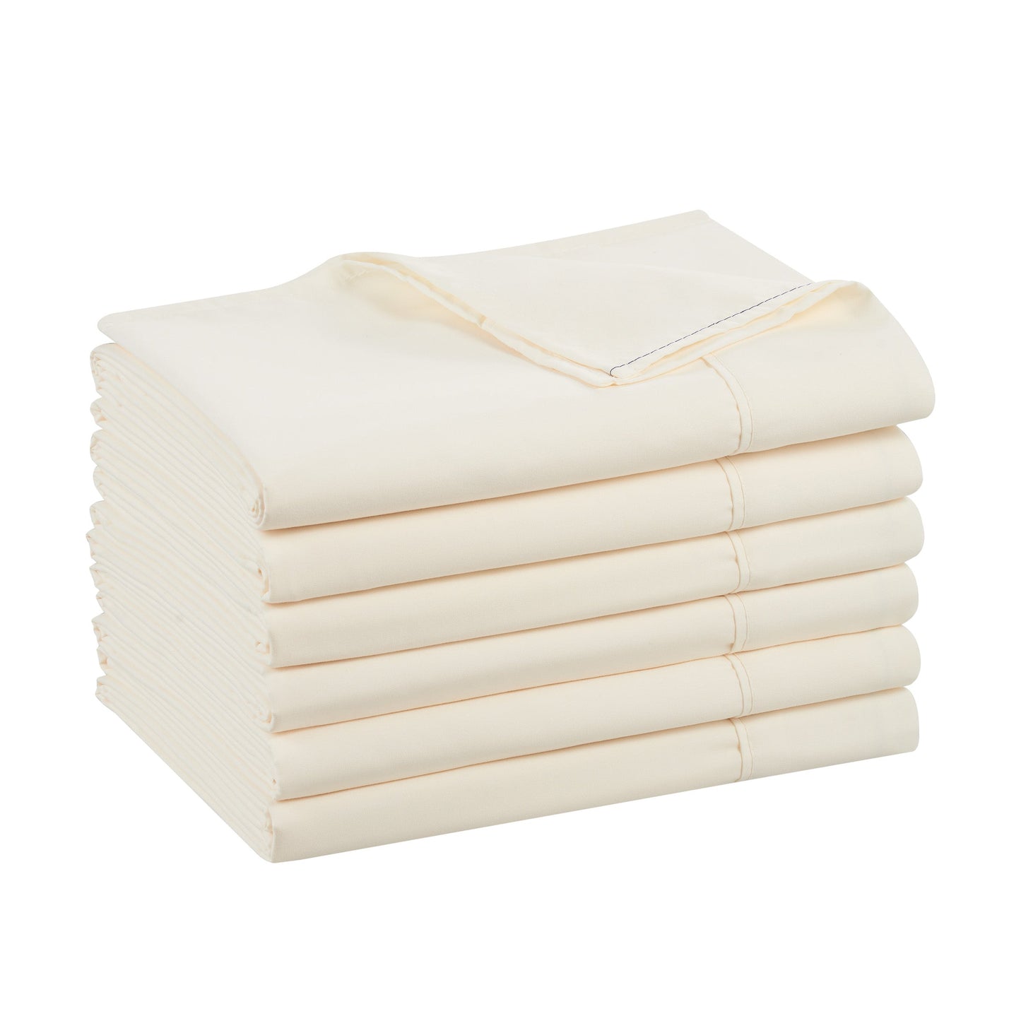 Host & Home Microfiber Flat Sheet Queen Ivory (6/Pack) (P-MFS-90110-IV)