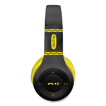 Crayola Boost Active Wireless Headphones, Black/Yellow (MIGCHPBT348K)