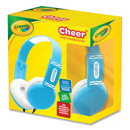 Crayola Cheer Wired Headphones, Blue/White (MIGCHPM510B)