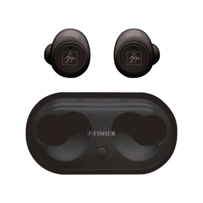 Fisher Vibrant Sound True Wireless Earphones, Black (MIGFTW210K)
