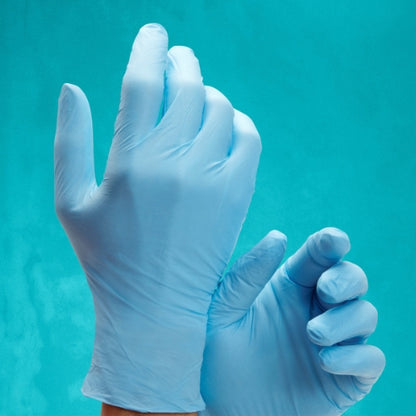 Safety Zone® Nitrile Powder Free 4 mil Exam Gloves, Blue, XS, Case of 2000 (SZNMIR160)
