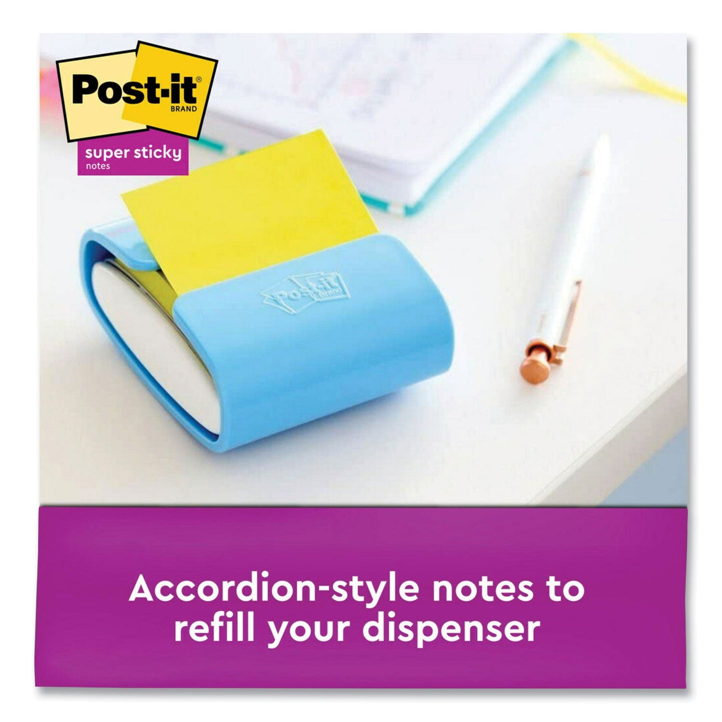 Post-it Pads in Summer Joy Collection Colors, 1.88" x 1.88", 90 Sheets/Pad, 8 Pads/Pack (MMM6228SSJOY)