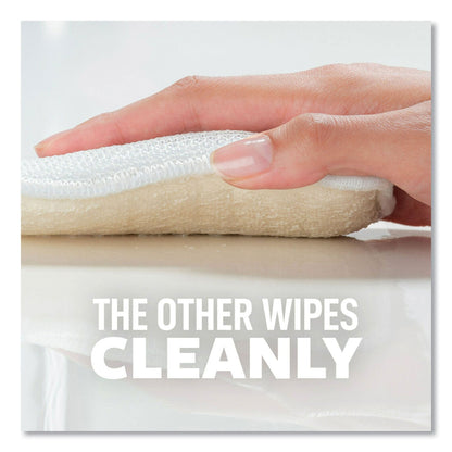 Scotch Brite Greener Clean Dual Action Scrub and Wipe, 2.8 x 4.7, 0.7" Thick, White, 2/Pack (MMM927732SW)