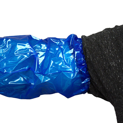 Safety Zone® ProGuard® Vinyl Alternative Sleeves w/ Elastic Ends, 18", 6 Mil, Blue, 10/Bag, 15 Bags/Case (SZNMMVA-6HS)