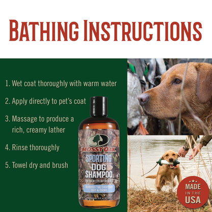 Mossy Oak® Sporting Dog Shampoo, Woodsy Scent, 16 oz Bottle (MO-00612)