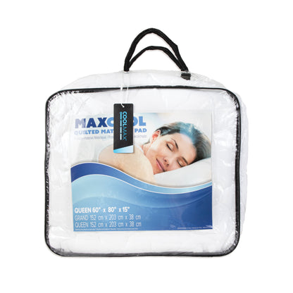 Arkwright Home CoolMax Mattress Pad Queen White (P-MP-COOLMAX-QN)