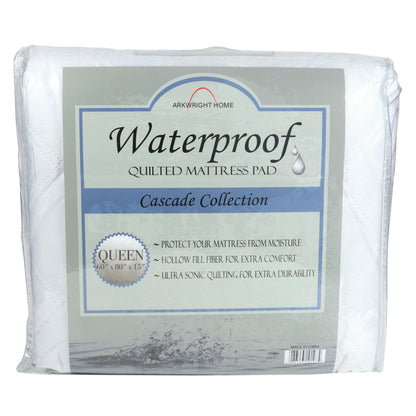 Arkwright Home® Cascade Waterproof Mattress Pad, Queen, 12/Case (MP-WP-QN-CS)
