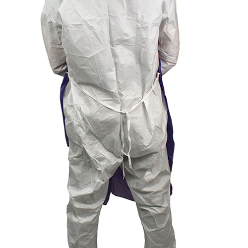 Safety Zone® ProGuard® Vinyl Aprons w/ String Ties, Hemmed, Blue, 35"x48", 8 Mil, 12/Bag, 6 Bags/Case (SZNMPB-48)