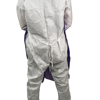 Safety Zone® ProGuard® Vinyl Aprons w/ String Ties, Hemmed, Blue, 35"x48", 8 Mil, 12/Bag, 6 Bags/Case (SZNMPB-48)