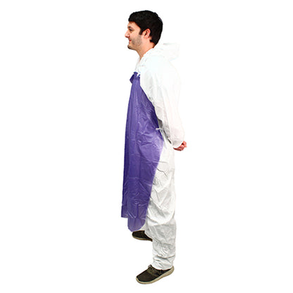 Safety Zone® ProGuard® Vinyl Aprons w/ String Ties, Hemmed, Blue, 35"x48", 8 Mil, 12/Bag, 6 Bags/Case (SZNMPB-48)