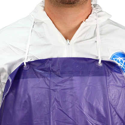 Safety Zone® ProGuard® Vinyl Aprons w/ String Ties, Hemmed, Blue, 35"x48", 8 Mil, 12/Bag, 6 Bags/Case (SZNMPB-48)