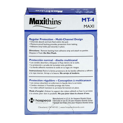 Hospeco® Maxi Thin Sanitary Napkins for Vending Machine50, Case of 250 (MT-4)