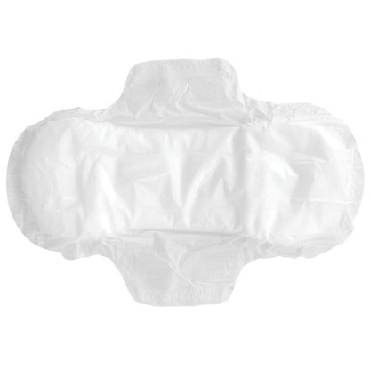 Hospeco® Maxithins® Plain Pack Maxi Pads w/ Wings, White, Super Absorbency, 18/Pack, 12 Packs/Case (HOSMT37400C)