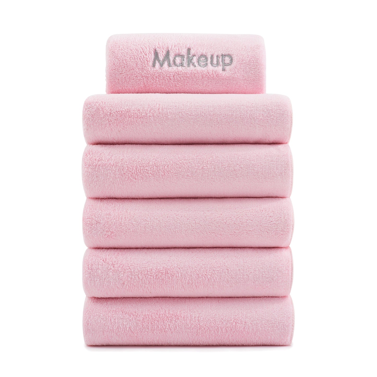 Arkwright Home Bck2U Coral Fleece Makeup Towel 11x17 Pink (6/Pack) (P-MU-FTPNK)