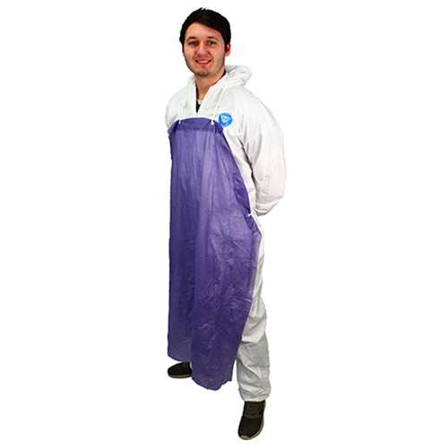 Safety Zone® ProGuard® Vinyl Aprons w/ String Ties, Unhemmed, Blue, 35"x45", 6 Mil, 12/Bag, 6 Bags/Case (SZNMUB-45)