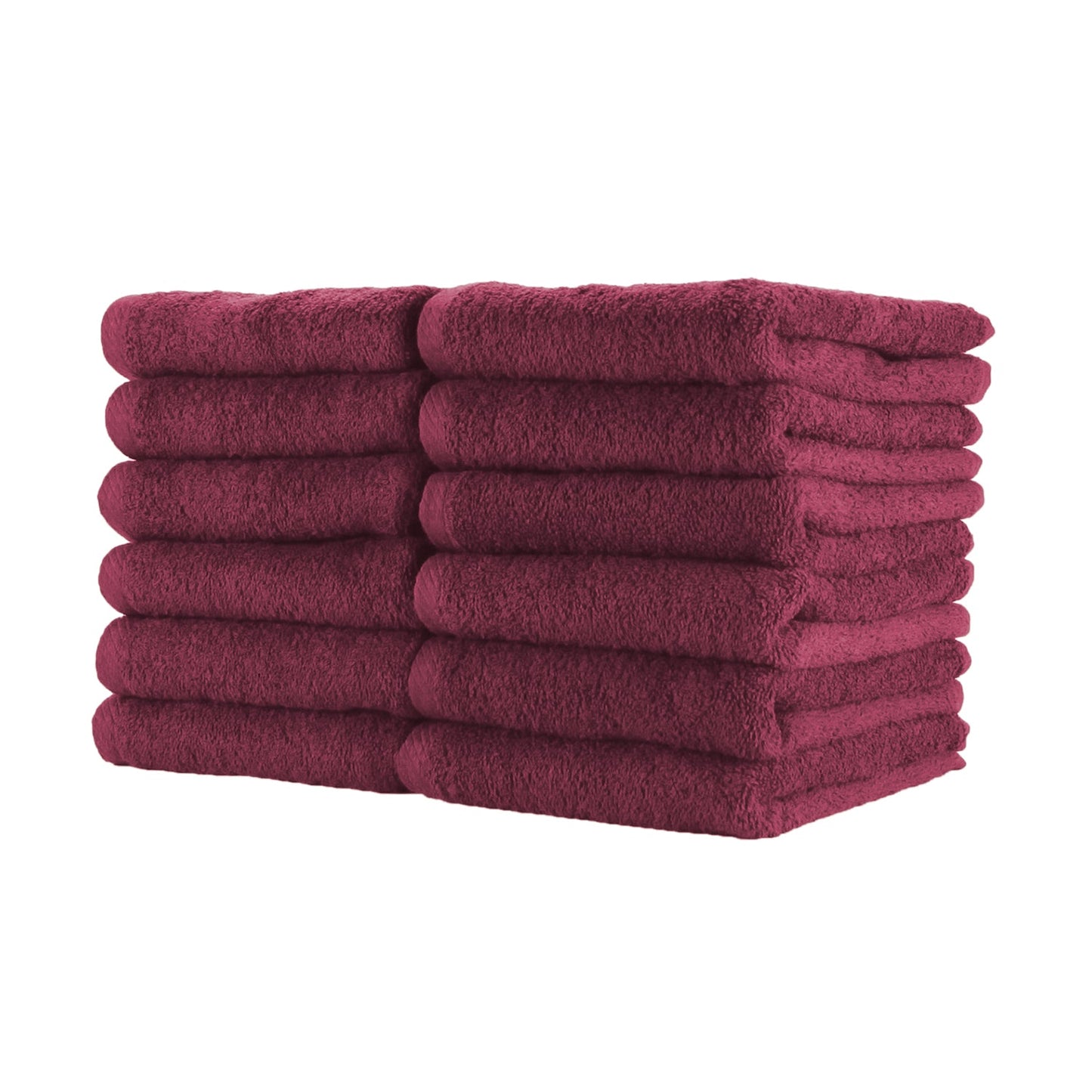 Hospeco® Cotton Jr. Salon Towel 16x27 Burgundy, 12/Pack (BBJ-1627-2.5BUR)