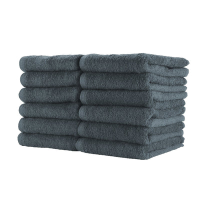 Hospeco® Cotton Jr. Salon Towel 16x27 Charcoal, 180/Case (HOSBBJ-1627-2-5CHA-CS)