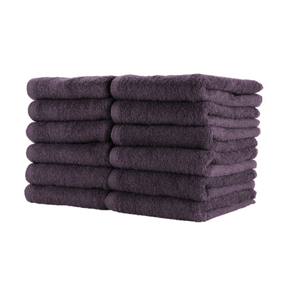 Hospeco® Cotton Jr. Salon Towel 16x27 Eggplant, 180/Case (HOSBBJ-1627-2-5EGP-CS)