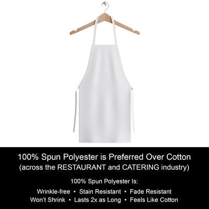 Hospeco® Mariposa Bib Apron 33x30 White, Case of 48 (HOSAPRN-W-SPUN-CS)