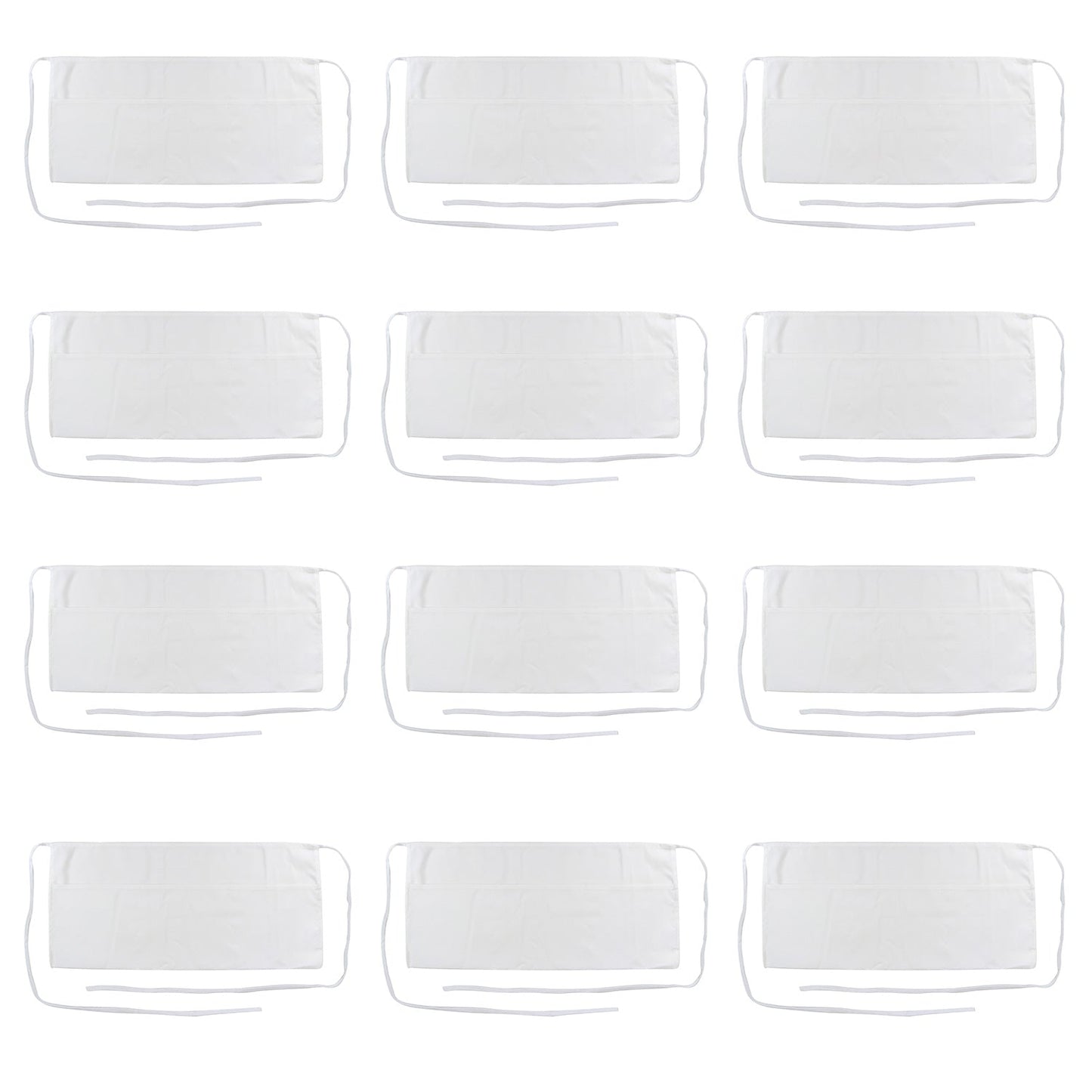 Hospeco® Mariposa Waist Apron 26x12 White, Case of 48 (HOSWAISTAPRON-WHT-CS)