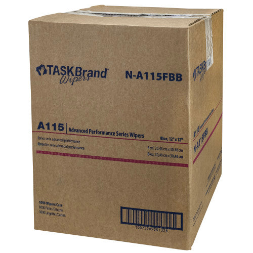 TASKBrand® A115 Spunlace Flat Wiper, Case of 1000 (HOSN-A115FBB)