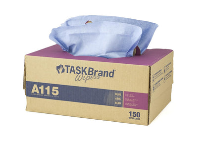 TASKBrand® A115 Spunlace Interfold Wiper, Case of 150 (HOSN-A115ITB)
